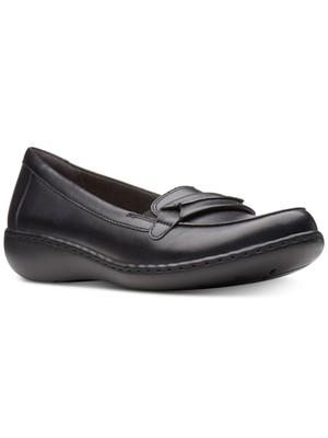 

КОЛЛЕКЦИЯ CLARKS Женские черные лоферы без шнуровки на танкетке Ashland Lily, Черный, 26138776