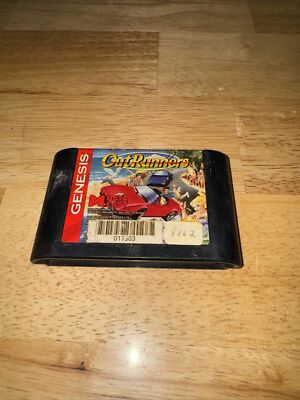 SEGA GENESIS OUTRUNNERS OUT RUNNERS GAME Tested Authentic VINTAGE Data East