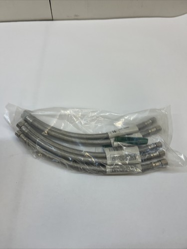 5-Pack Stainless Braided Ice Water Supply Line 1/4" Comp X 1/4" Comp X 12"