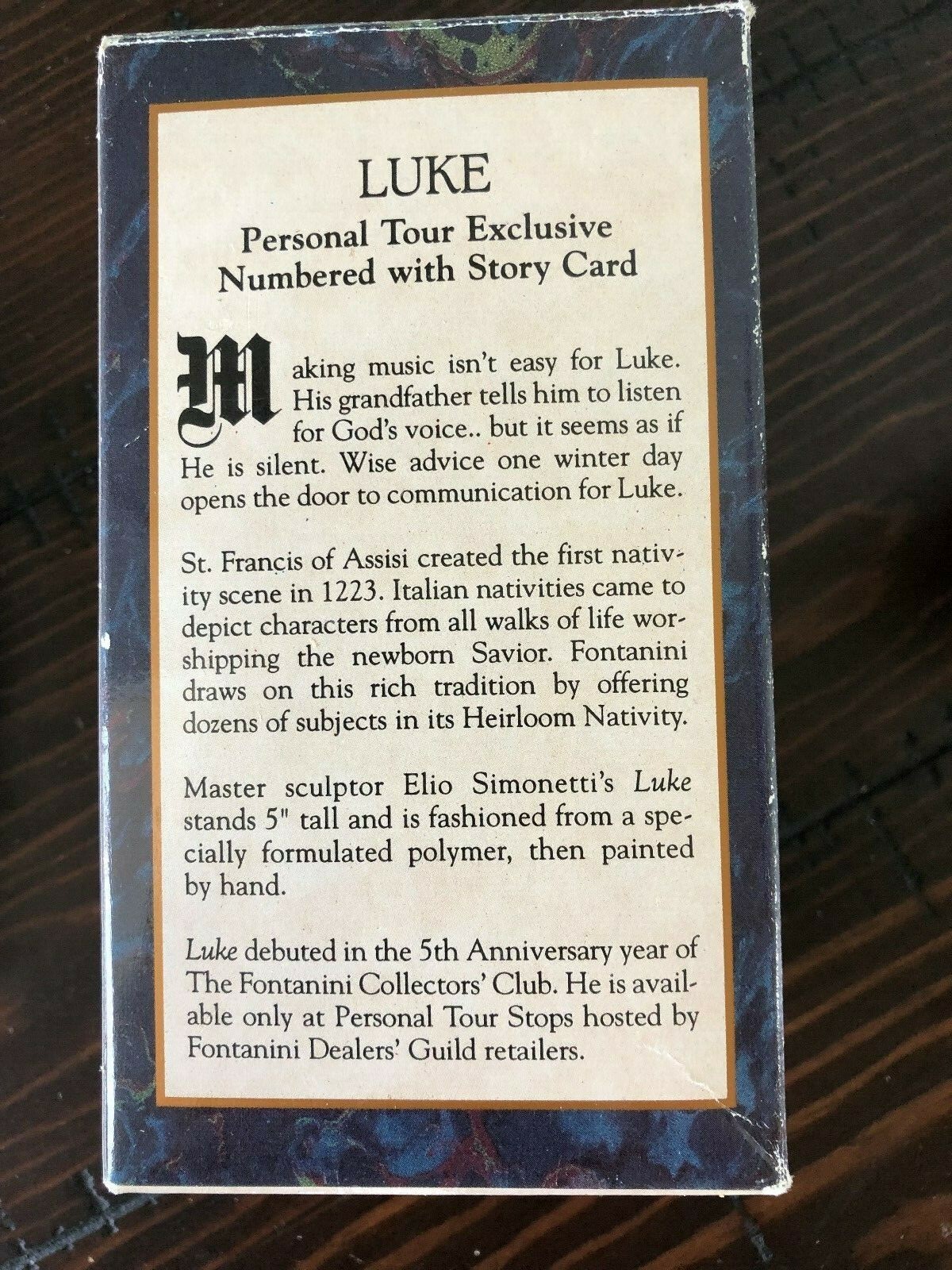 Fontanni Christmas Nativity Figure - LUKE - 5