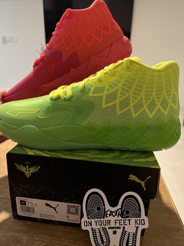 Pre-owned Puma Size 11 -  Mb.01 X Rick And Morty Mismatched 2022 Brand Deadstock Unworn In Red