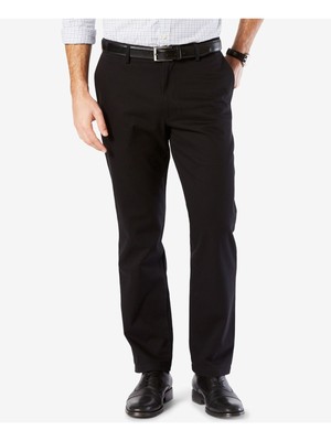 DOCKERS Мужские черные прямые эластичные брюки W30/ L30