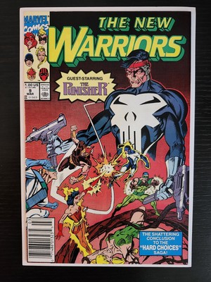 New Warriors 9 (1991) Grade: NM [ShopMyStore&CombineShip] Punisher app