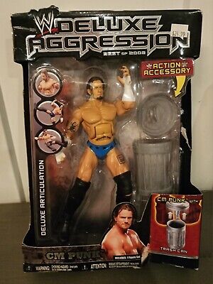 NEW! WWE CM PUNK Jakks Pacific Deluxe Aggression Action Figure Best of 2008