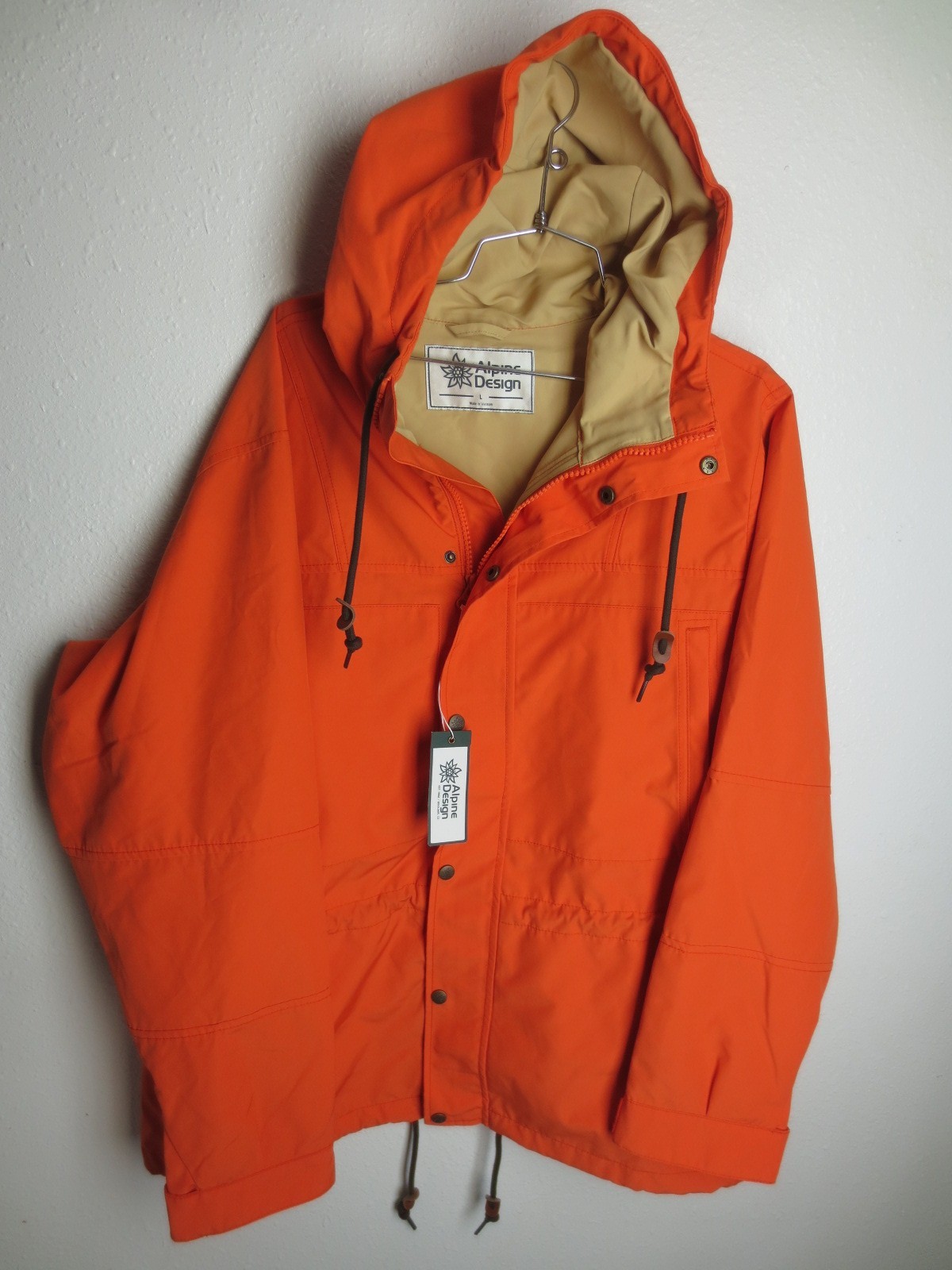 Alpine Design retro 1962 Sport Jacket Bold Orange Men's L Mountain