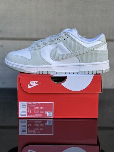 ユキ Nike Dunk Low SE Shoes GS SIze 7Y Halloween Grey Ghost Green