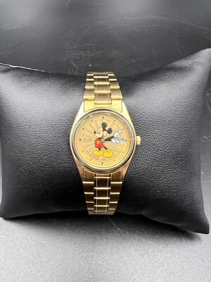 Gold seiko mickey mouse watch sale