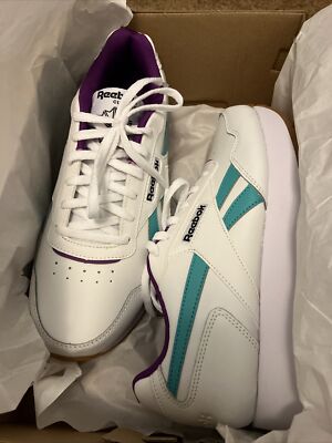 Reebok Women's Classic Harman Run Sneaker Purple/teal/white Size 7.5 NIB