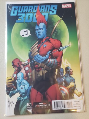 *** GUARDIANS 3000 001 VARIANT GAMESTOP POWER UP REWARDS COVER COMIC BOOK ***