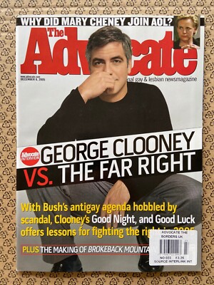 The Advocate Magazine / George Clooney / December 2005 / New