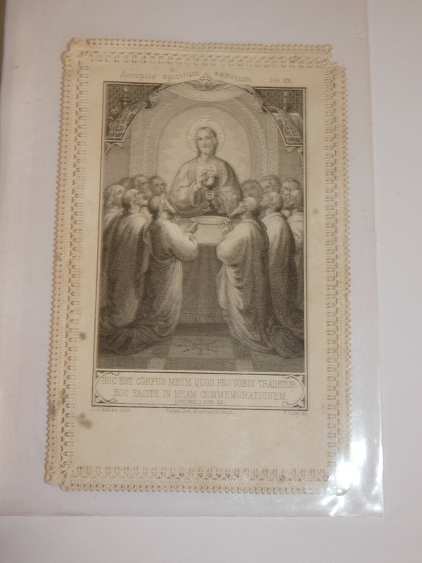 Image Pieuse Dentelle Hoc Est Corpus Meum Quod Pro Vobis Tradetur  Hallez