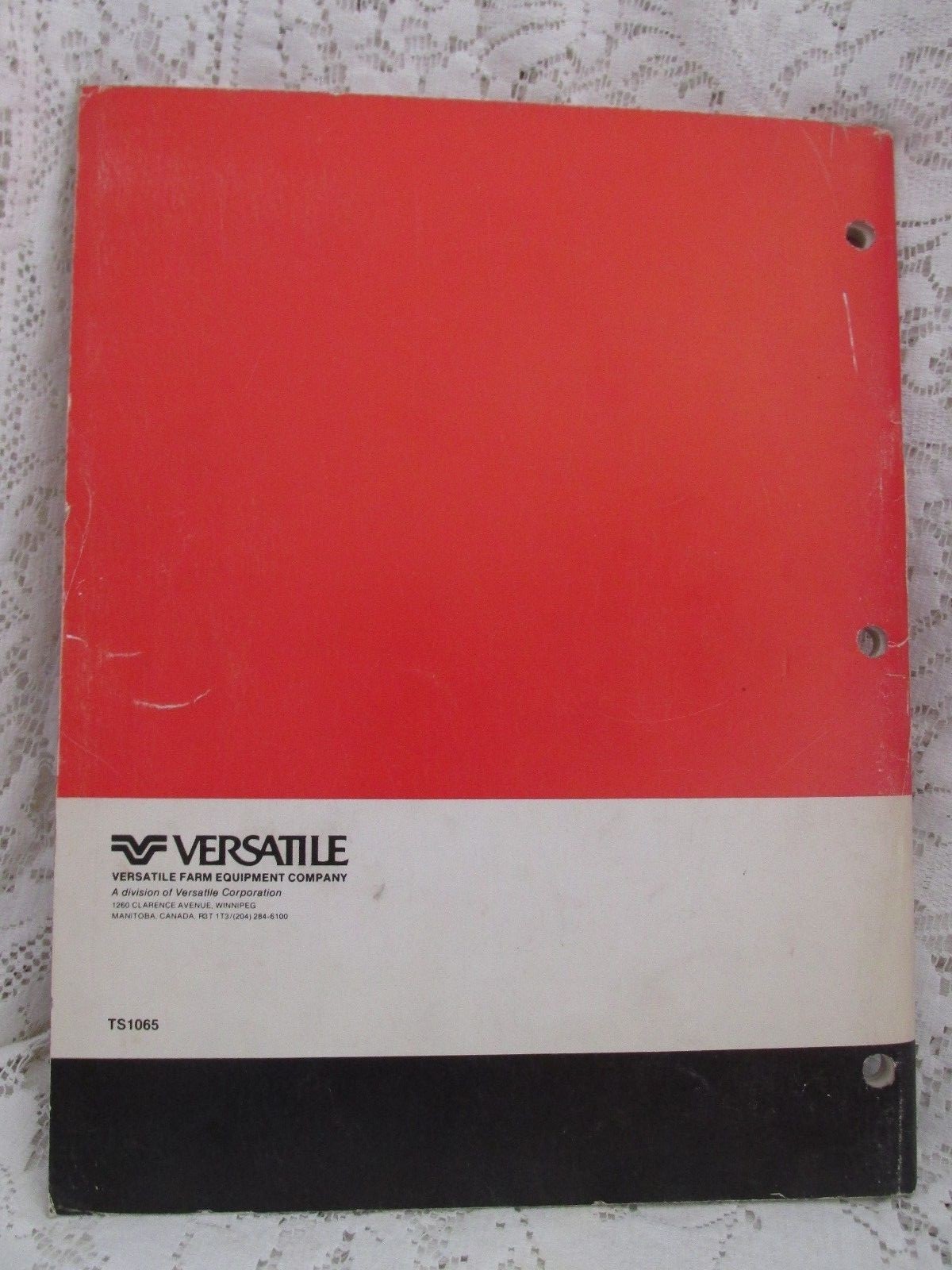 Vintage Versatile 4400 Swather Diesel Engine Operator's Manual
