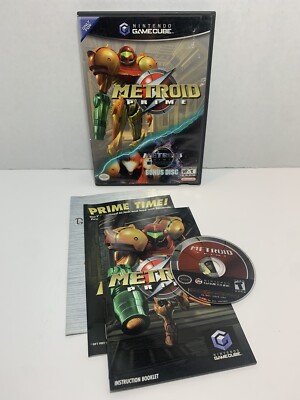 Metroid Prime (Nintendo GameCube, 2002) NO BONUS DISK - Free Shipping