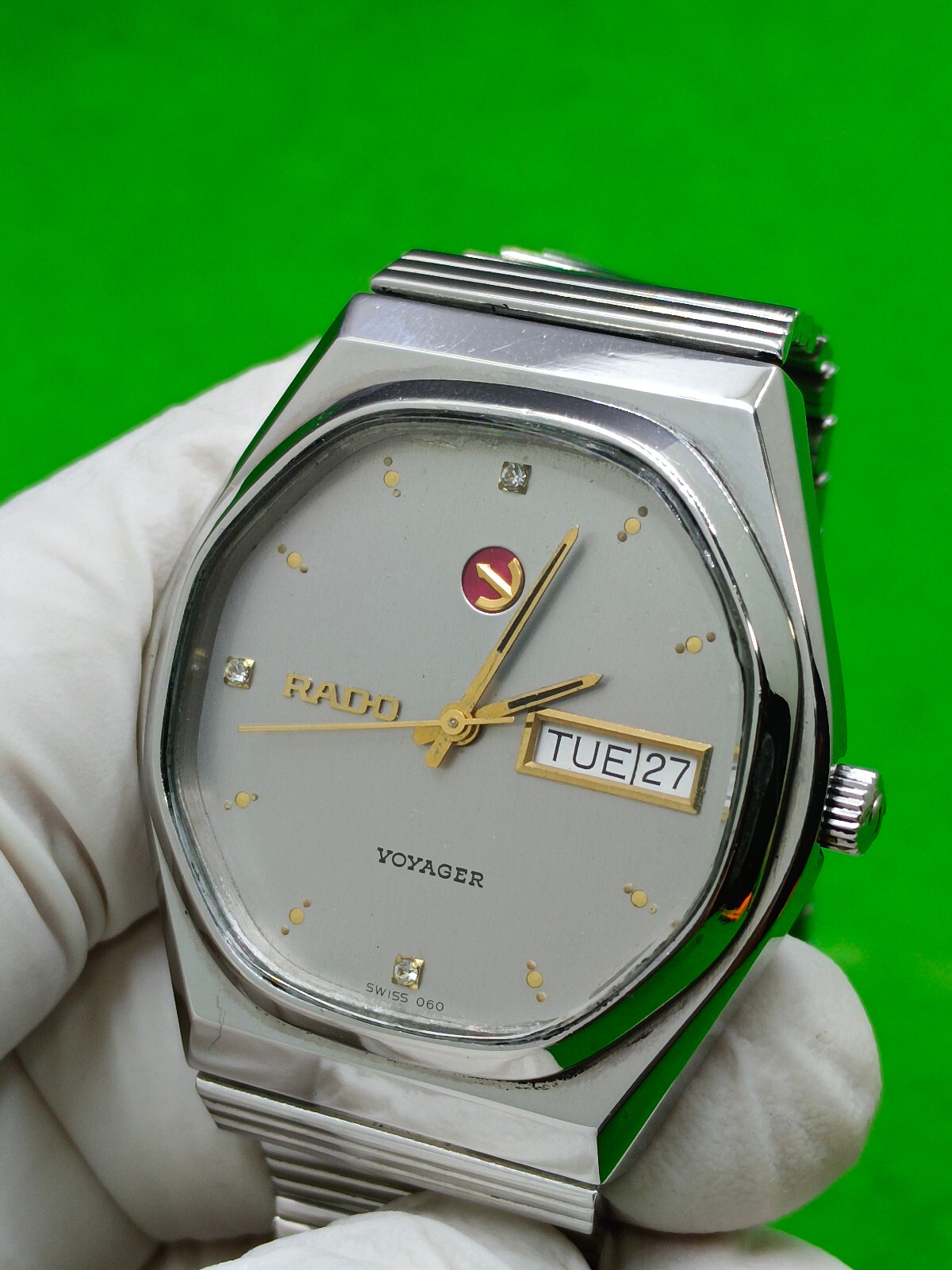 1円スタート RADO VOYAGER / 636.3260.2 ラドー ボイジャー ゴールド系 