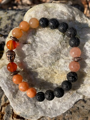 Sacral Chakra Svadhisthana crystal healing bracelet sexuality creativity calcite
