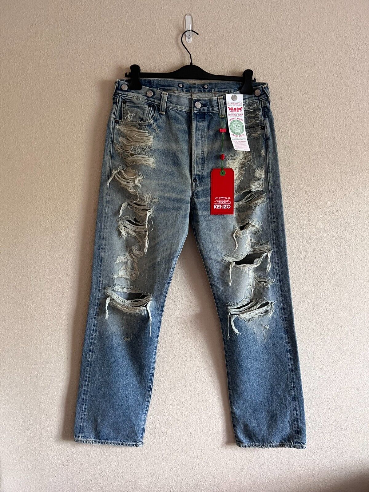 Levi's x KENZO 1933 501 Denim Jeans - Size 33x32 - Blue Levi's x KENZO 1933 501 Denim Jeans - Size 33x32 - Blue