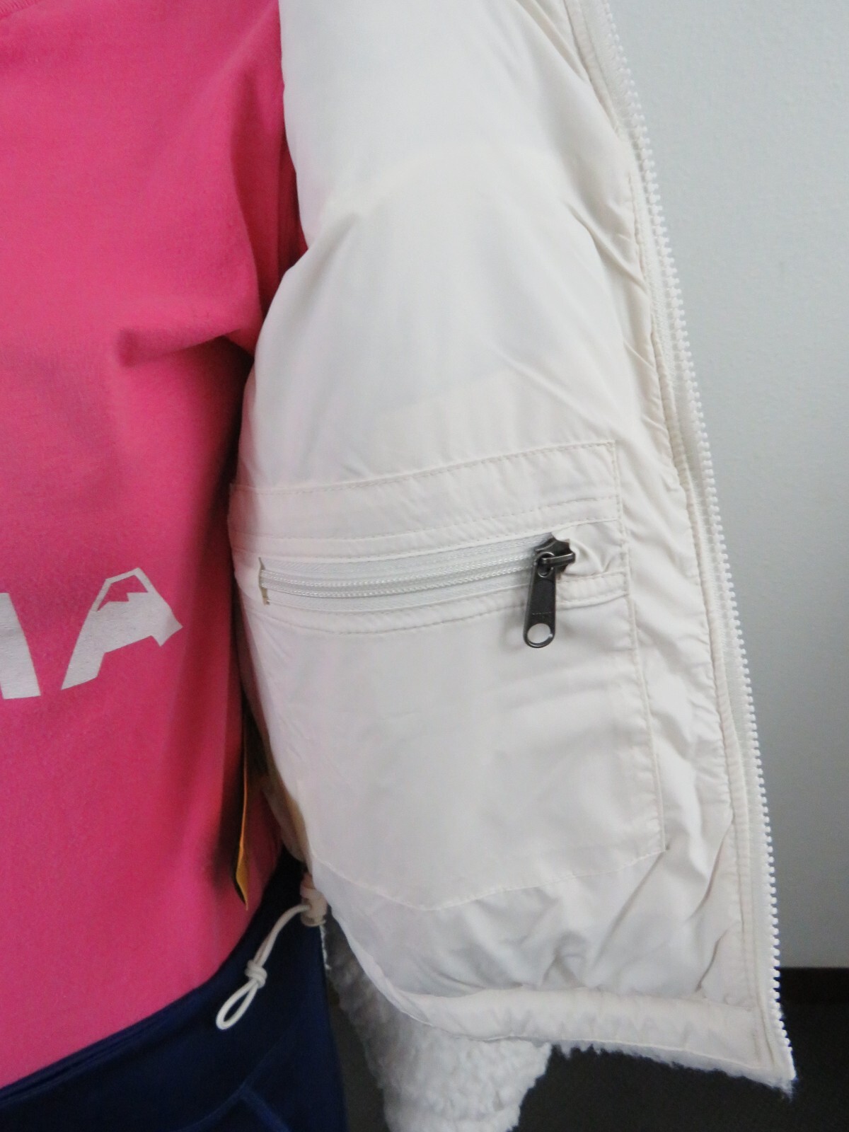 Pre-owned The North Face Womens  High Pile Sherpa Nuptse Short Crop 700-down Jacket White