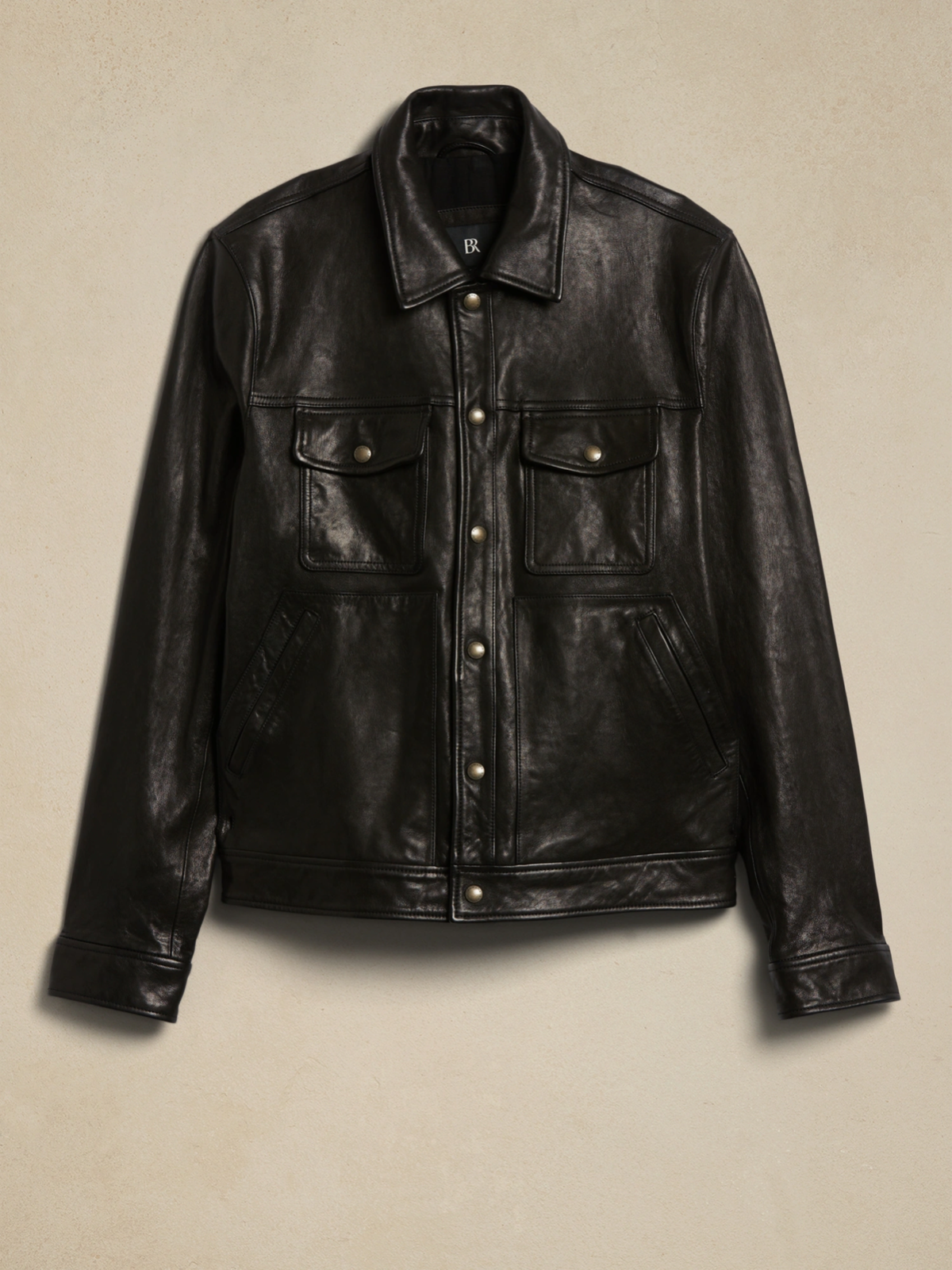 BANANA REPUBLIC レザーシングルライダースジャケット　希少キャメル BANANA REPUBLIC レザーシングルライダースジャケット 希少