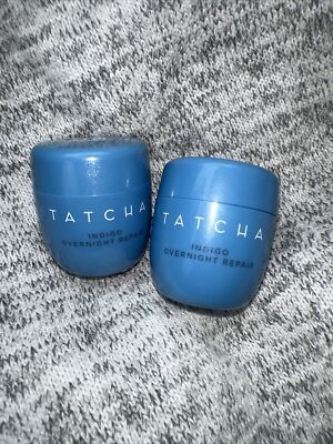 2X TATCHA Indigo Overnight Repair Serum in a Cream 10 ml / 0.34 fl oz