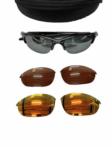 Pre-owned Oakley 07-384 Half Jacket 1.0 Array, Black Frame With Array Of 3 Lens,