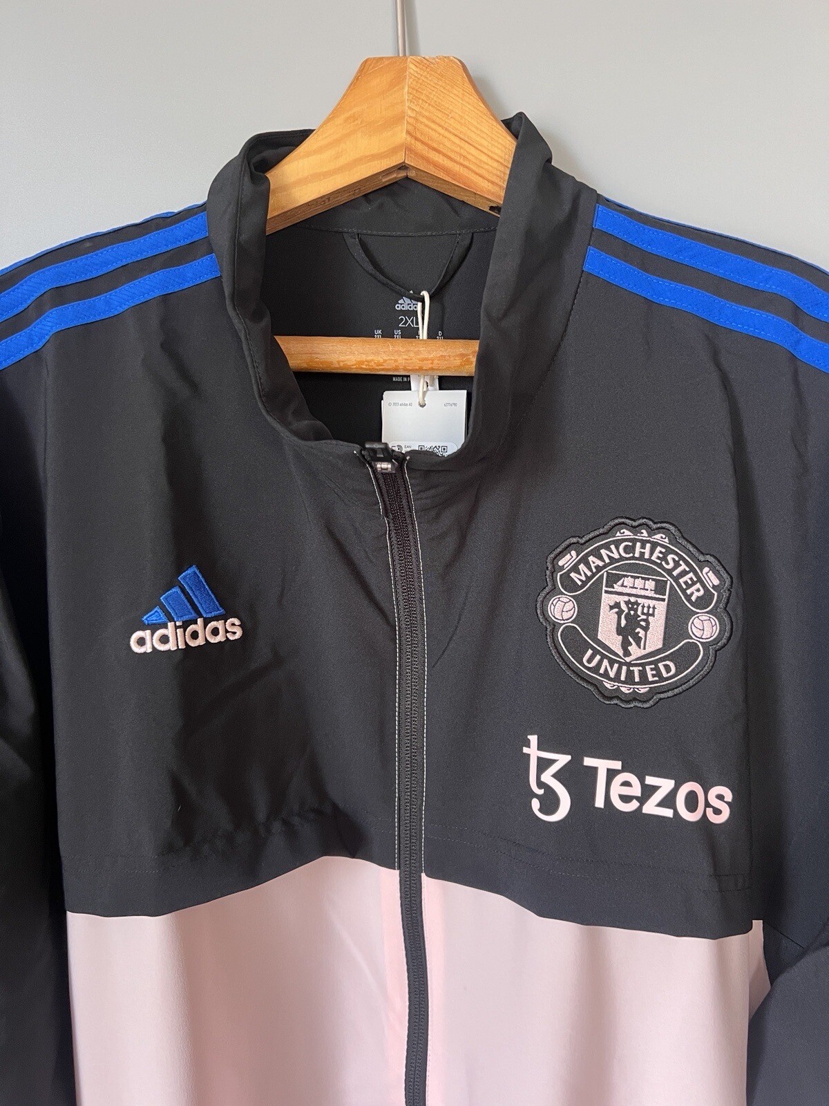 大幅値引中(2025/5/17 23:59迄) 2XL adidas ジャケット Manchester United Adidas Jacket Size 2XL Black Soccer Mens