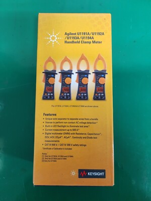 Keysight U1191A Handheld Clamp Meter, 3 ½ Digit