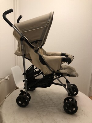 Hauck Buggy Sprint beige Liegefunktion klein / zusammenfaltbar ab 6 Monate 15 kg