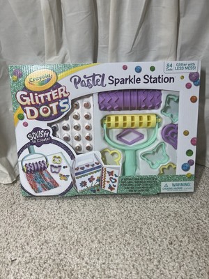 Crayola Glitter Dots Pastel Sparkle Station 84 Dots Glitter With Less Mess New