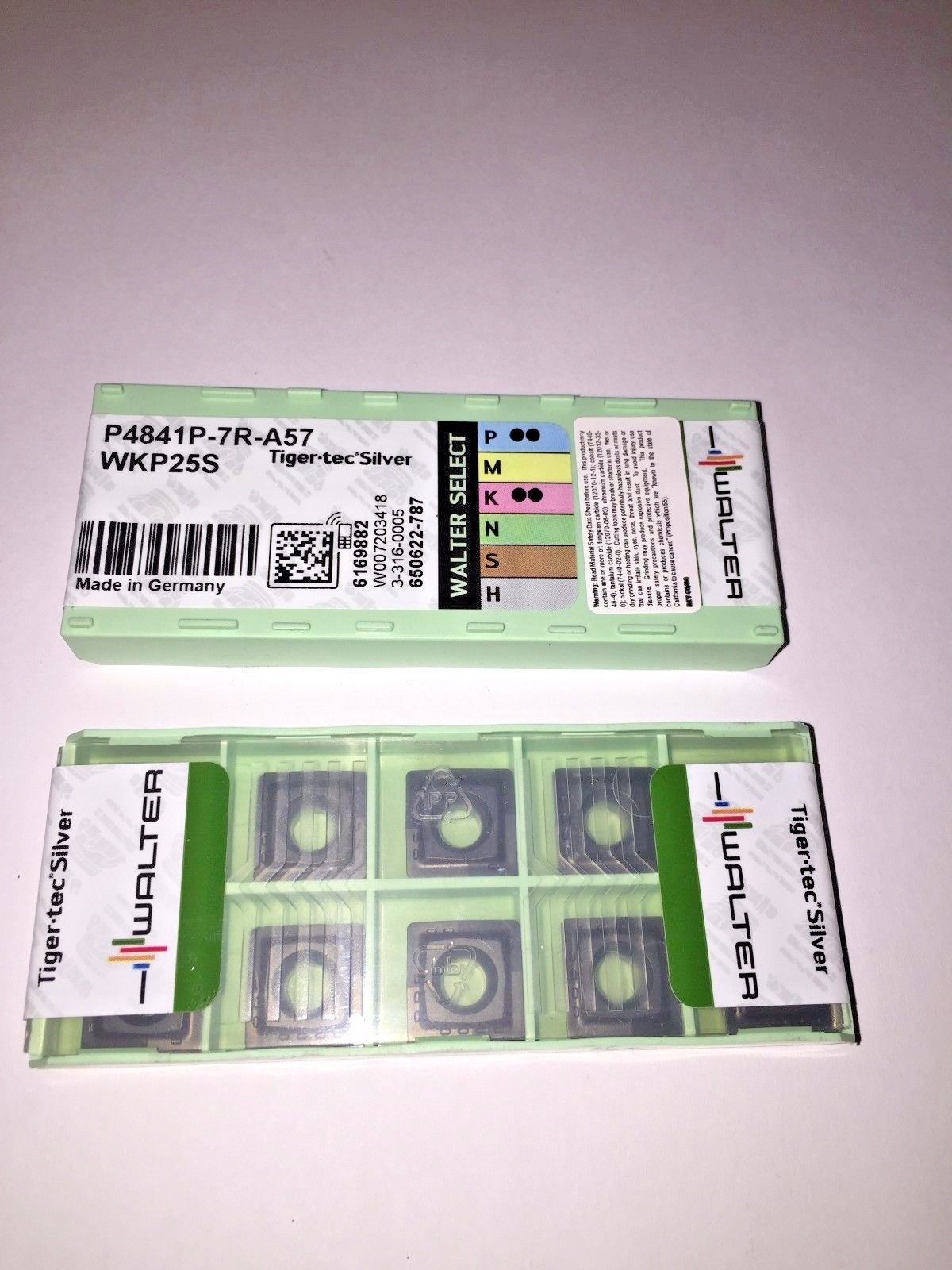 Tiger-tec Silver Walter Valenite P4841P-7R-A57 QUANTITY 10 CARBIDE INSERTS