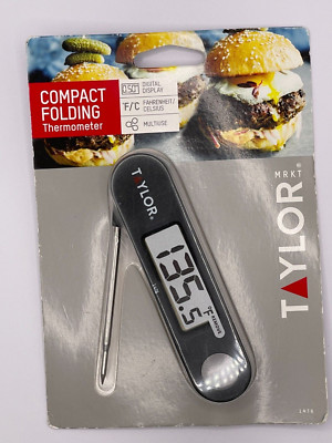 Taylor Digital Folding Probe Thermometer # 1476 Brand New Sealed