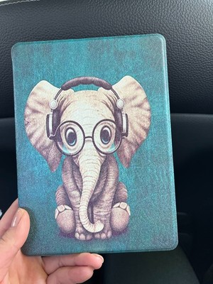 132 pcs X Paper White 6.8 Inch 2021 Case Slim Smart PU Case, Elephant -Wholesale