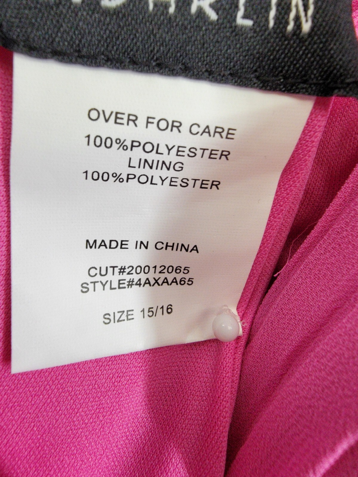 B. Darlin Ruffled Lace-Up-Back Gown Juniors 15/16 Bubblegum Sleeveless Back Zip - Picture 9 of 16