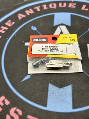 Du-Bro / Dubro. 305 4-40 Solder Kwik Links (For .093 Dia. Wire)