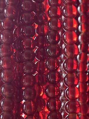 4mm Ruby Red color Round Beads 10 Strands 78 Beads Strand 780 Total Beads