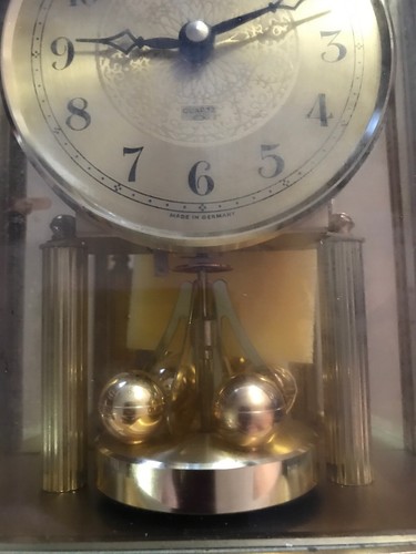 Vintage NOS Bulova Anniversary Quartz Wall Clock Germany Battery Run One Jewel