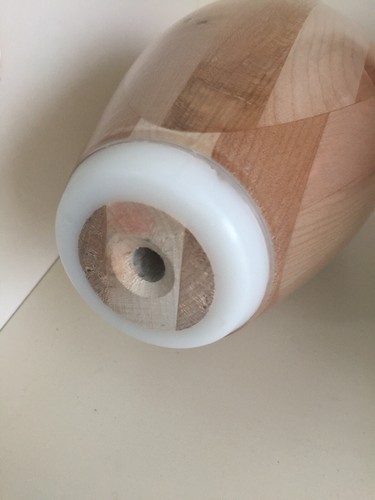 Rare BOWLMOR LANES Anaheim CA Solid Wood Bowling Pin Regulation 15”h Trophy NEW!