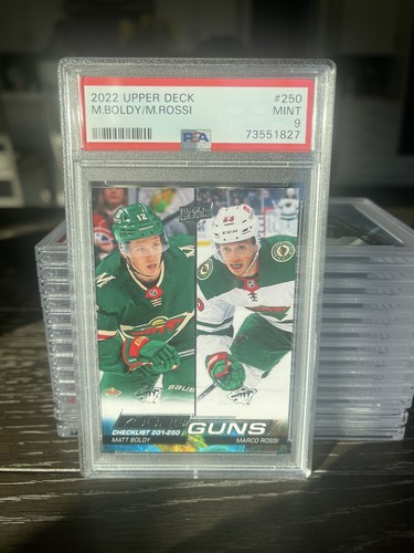 2022 Upper Deck Matt Boldy/Marco Rossi Young Guns Checklist