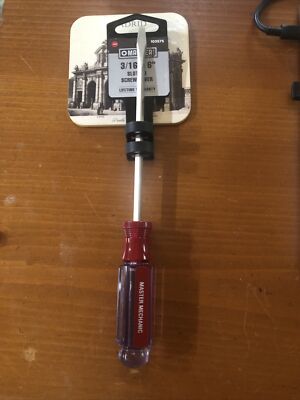 Master Mechanic 3/16  x 6  Slotted Screwdriver 103575