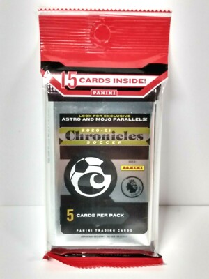 2020-21 Panini Chronicles Premier League Soccer Fat Cello Pack Trading cards