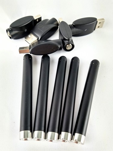10  Pen Battery w Stylus and 10 USB Charger 510 Thread O Pen 280 mAh Black Usa