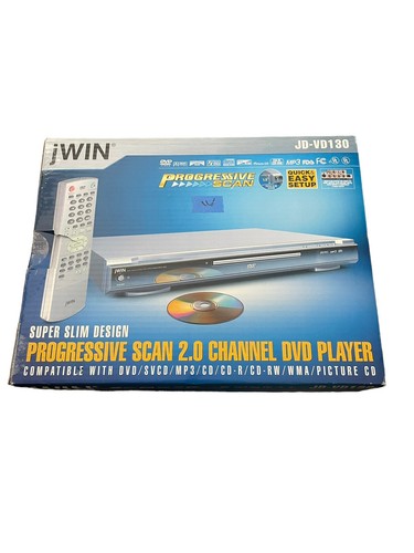 jWIN JD-VD130 DVD Player NIB Sealed! Progressive Scan 2.0