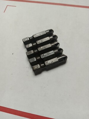  170-8 Apex 1/4'' Hex Drive Torq-Set #8 Hex Power Drive Bits Lot Of 5 NEW