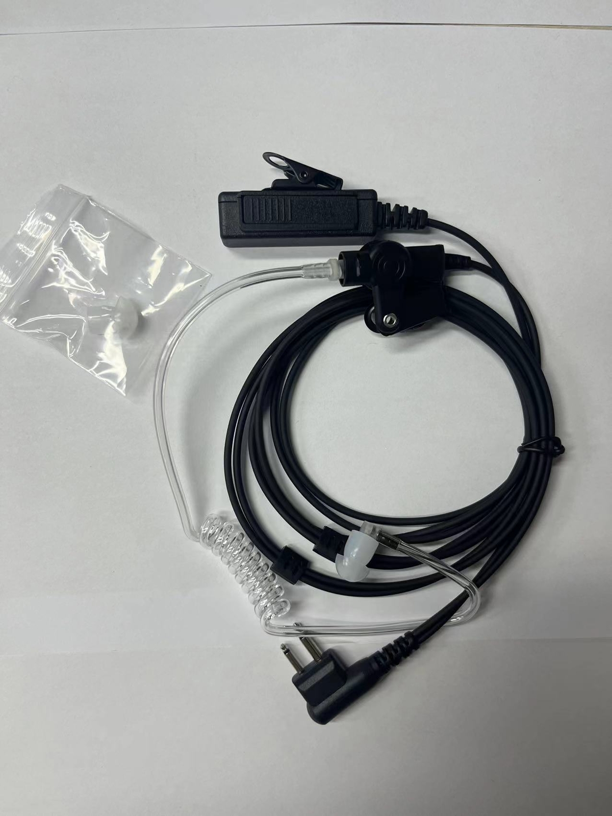 PTT Mic Surveillance Earpiece Headset for Kenwood Walkie Talkie Two Way Radio