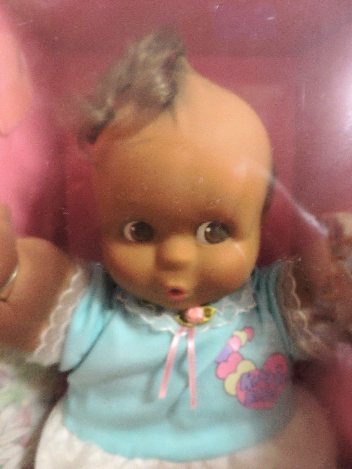 Vintage 1993 Rose Art Kewpie Babies Doll  Giggles African American Doll NIB