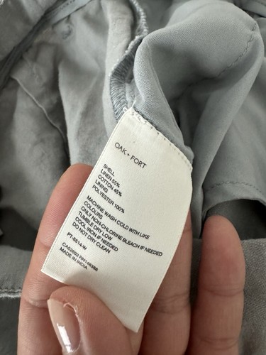 Oak + Fort Linen Cotton Pants Size 6