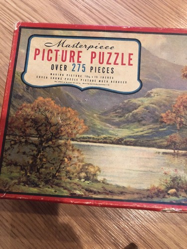 Masterpiece picture puzzle - By A Mountain Lake - Over 275 Pieces