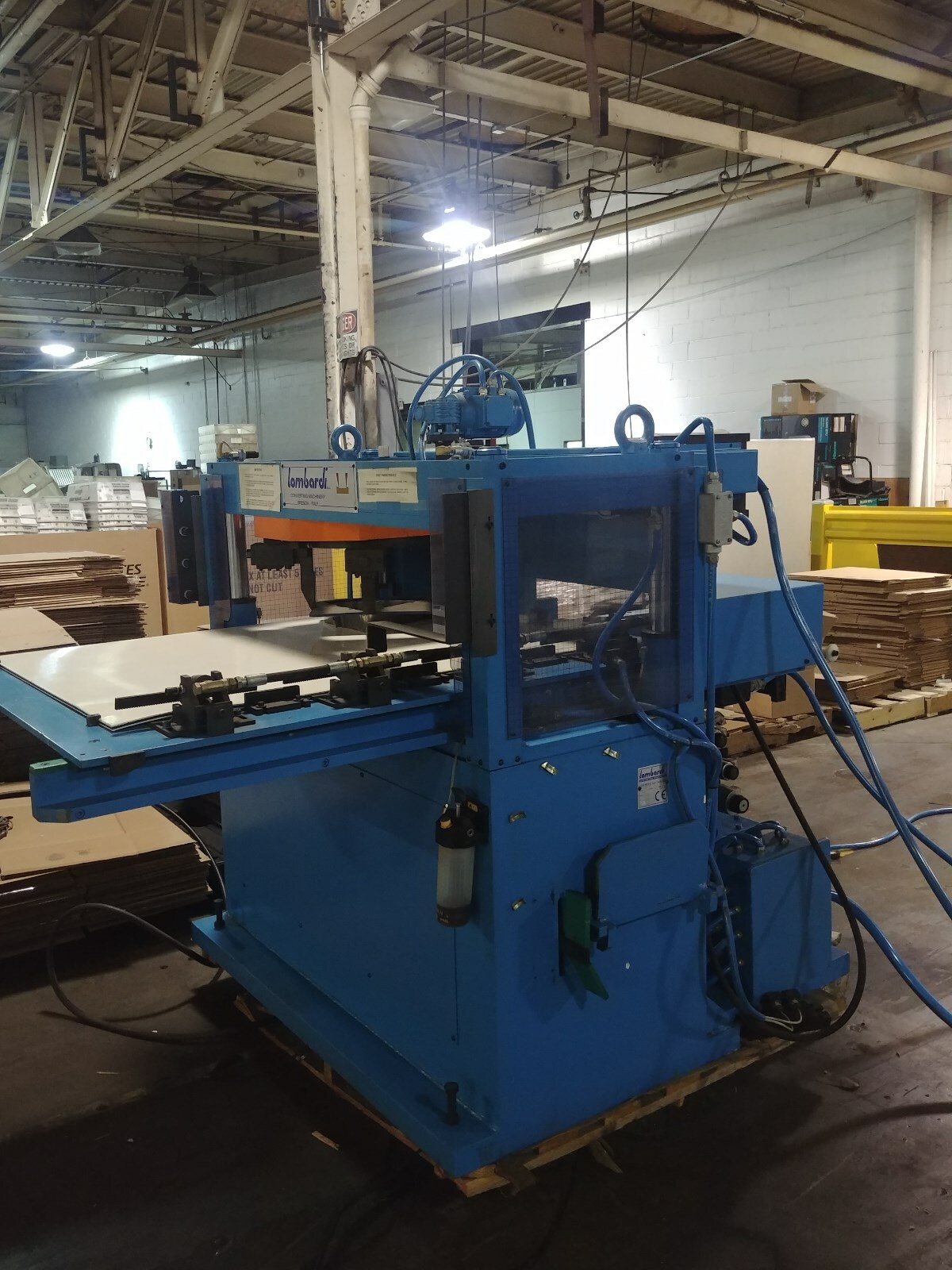 2002 Lombardi Diecut Model Master 110 with computer cabinet