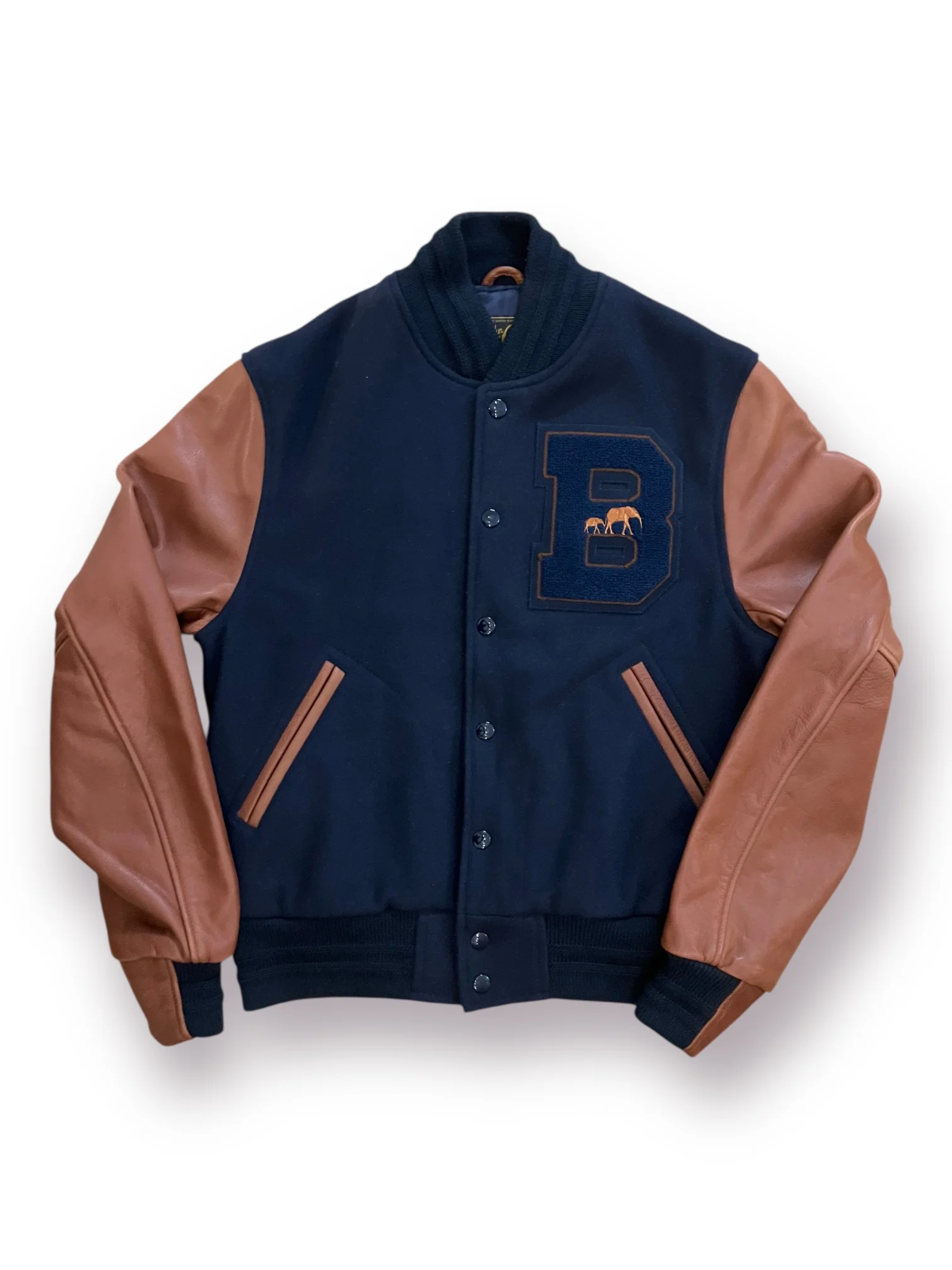 Size Small - Brooklyn Circus The BKc Classic Varsity Navy/Brown | eBay