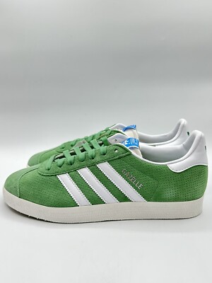 Adidas Men s Gazelle Originals Size 10 Preloved Green Core White |IG1634|