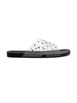 Женские босоножки Tislie Slip On Slide с черными люцитовыми ремешками JESSICA SIMPSON, 7,5 М